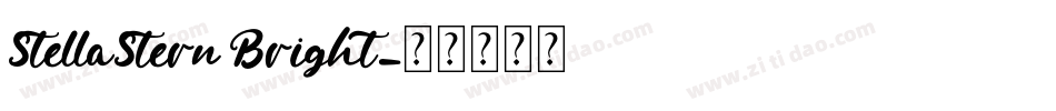 StellaStern Bright字体转换